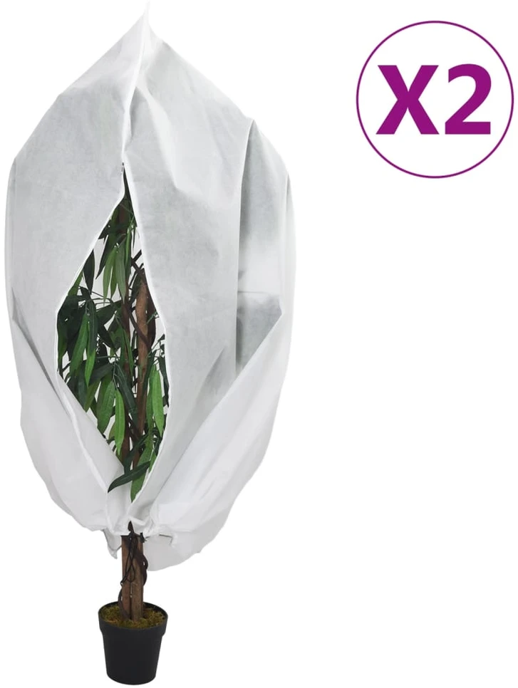 Uždangalai augalams su užtrauktukais, 2vnt., 3,93x3,5m, 70g/m²