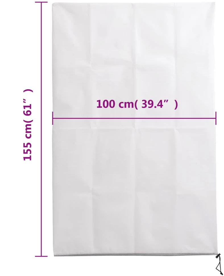 Uždangalai augalams su užtrauktukais, 2vnt., 1x1,55m, 70g/m²