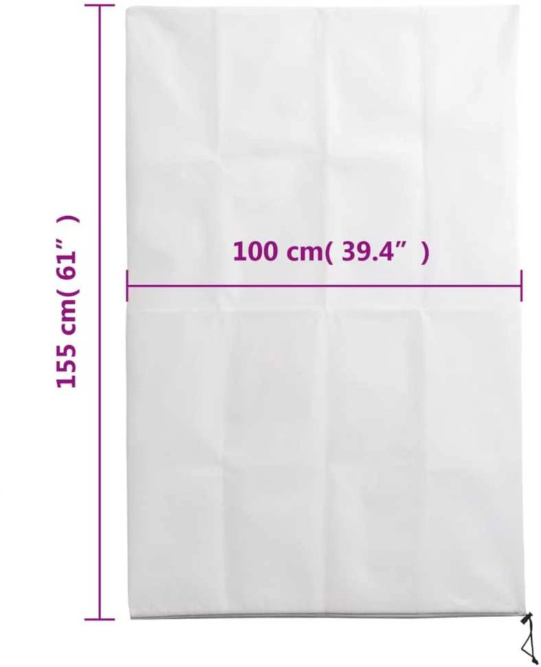 Uždangalai augalams su užtrauktukais, 2vnt., 1x1,55m, 70g/m²
