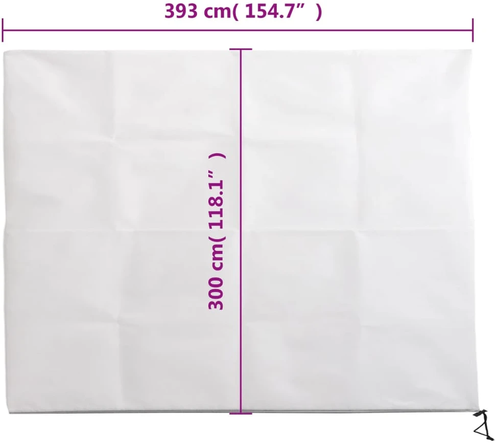 Uždangalai augalams su užtrauktukais, 2vnt., 3,93x3m, 70g/m²
