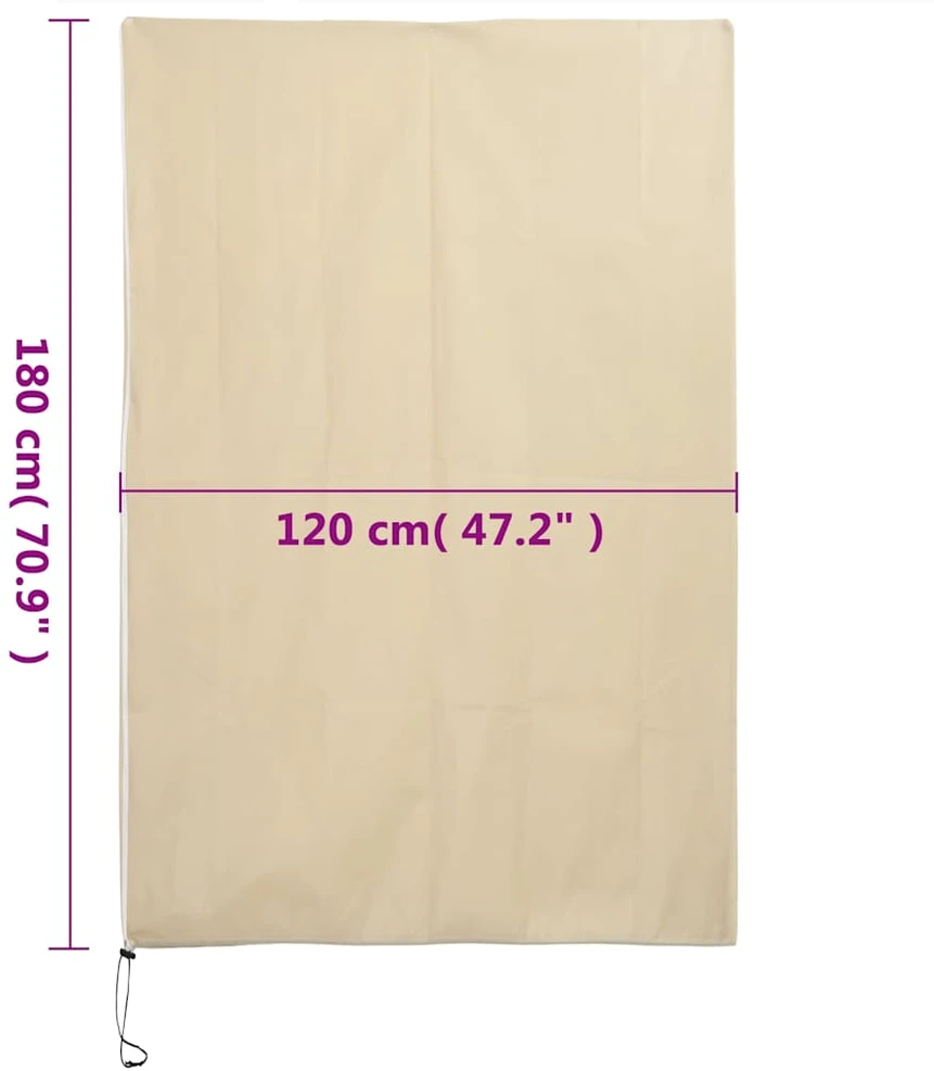 Uždangalai augalams su užtrauktukais, 4 vnt., 1,2x1,8 m, 70g/m²