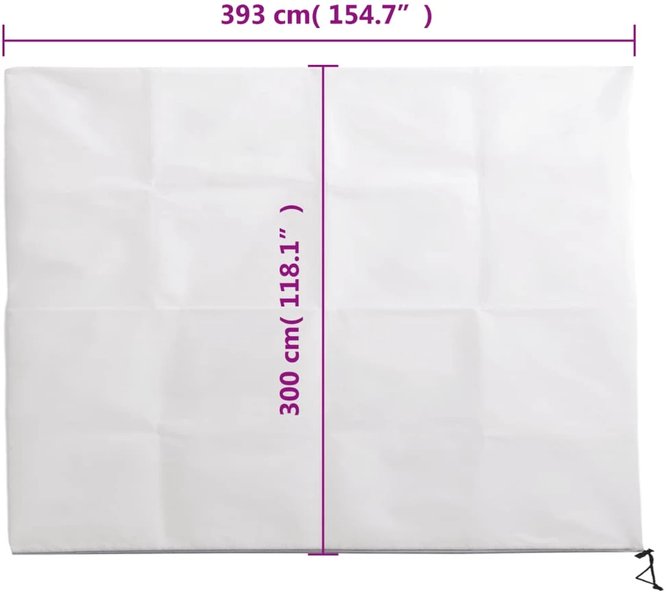 Uždangalai augalams su užtrauktukais, 4vnt., 3,93x3 m, 70g/m²