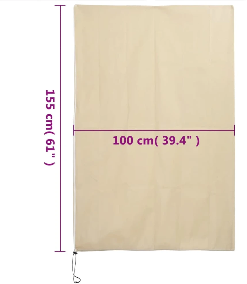 Uždangalai augalams su užtrauktukais, 4vnt., 1x1,55m, 70g/m²