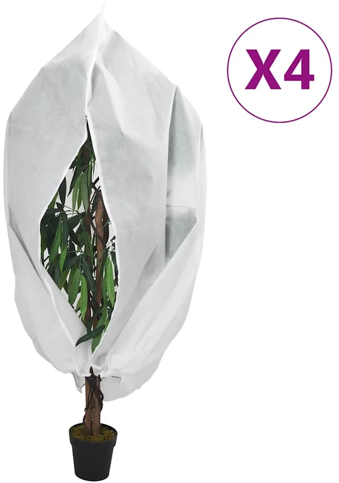 Uždangalai augalams su užtrauktukais, 4vnt., 3,14x2,5 m, 70g/m²
