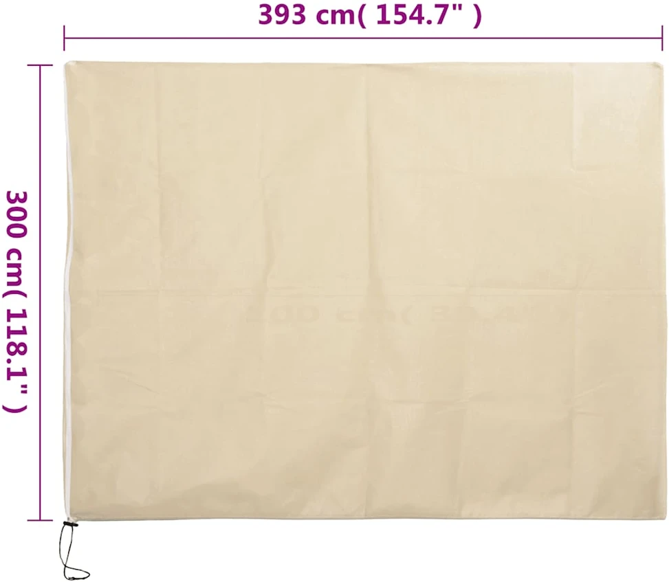 Uždangalai augalams su užtrauktukais, 4vnt., 3,93x3 m, 70g/m²