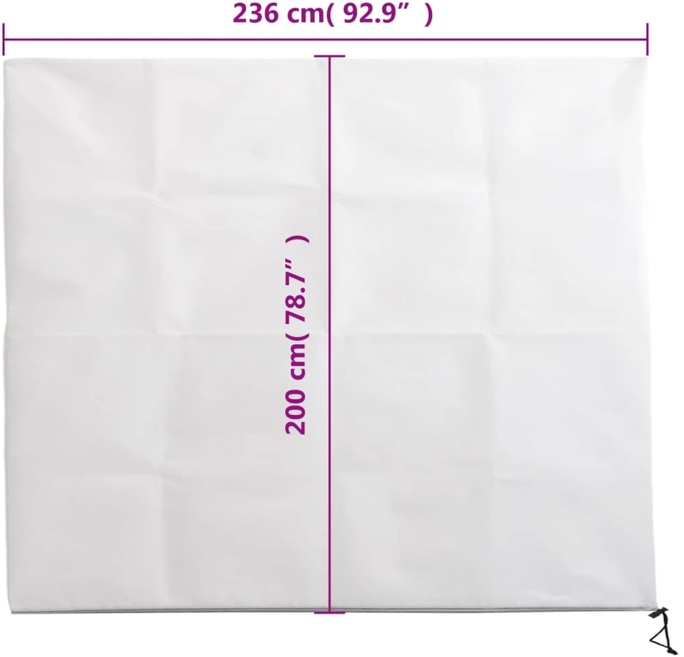 Uždangalai augalams su užtrauktukais, 4vnt., 2,36x2 m, 70g/m²