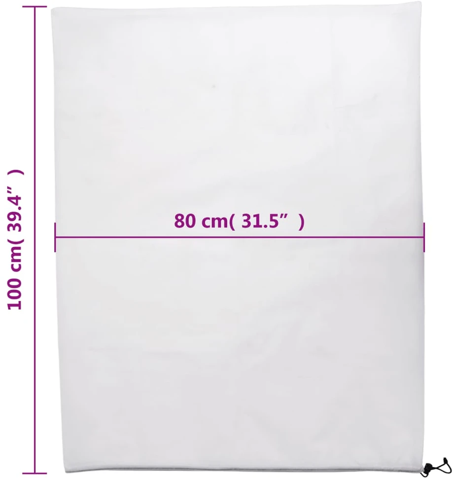 Uždangalai augalams su virvutėmis, 12vnt., 0,8x1m, 70g/m²