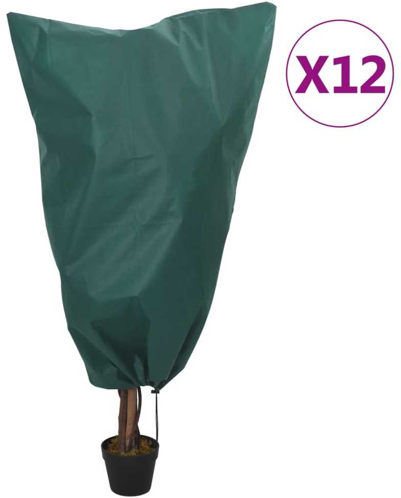 Uždangalai augalams su virvutėmis, 12vnt., 0,8x1m, 70g/m²