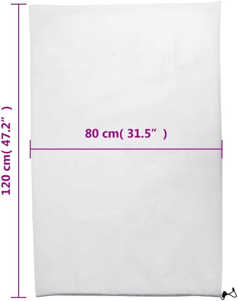Uždangalai augalams su virvutėmis, 12vnt., 0,8x1,2m, 70g/m²