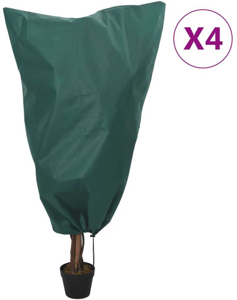 Uždangalai augalams su virvutėmis, 4vnt., 0,8x0,8m, 70g/m²