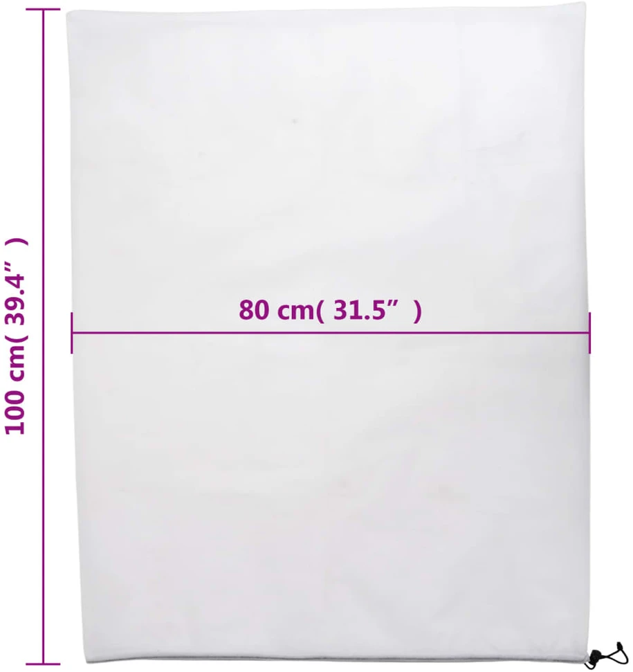 Uždangalai augalams su virvutėmis, 8vnt., 0,8x1m, 70g/m²