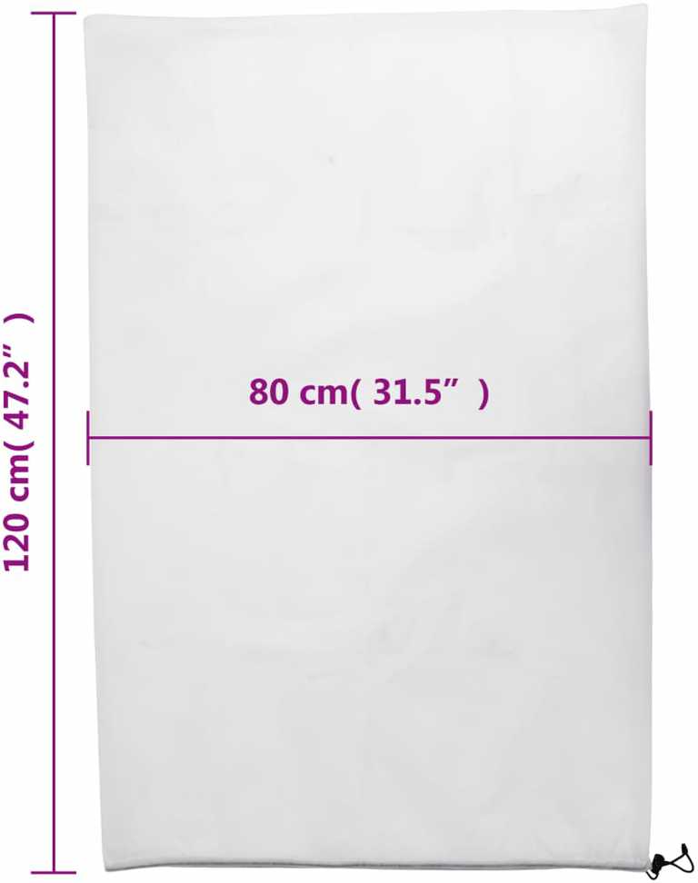 Uždangalai augalams su virvutėmis, 8vnt., 0,8x1,2m, 70g/m²