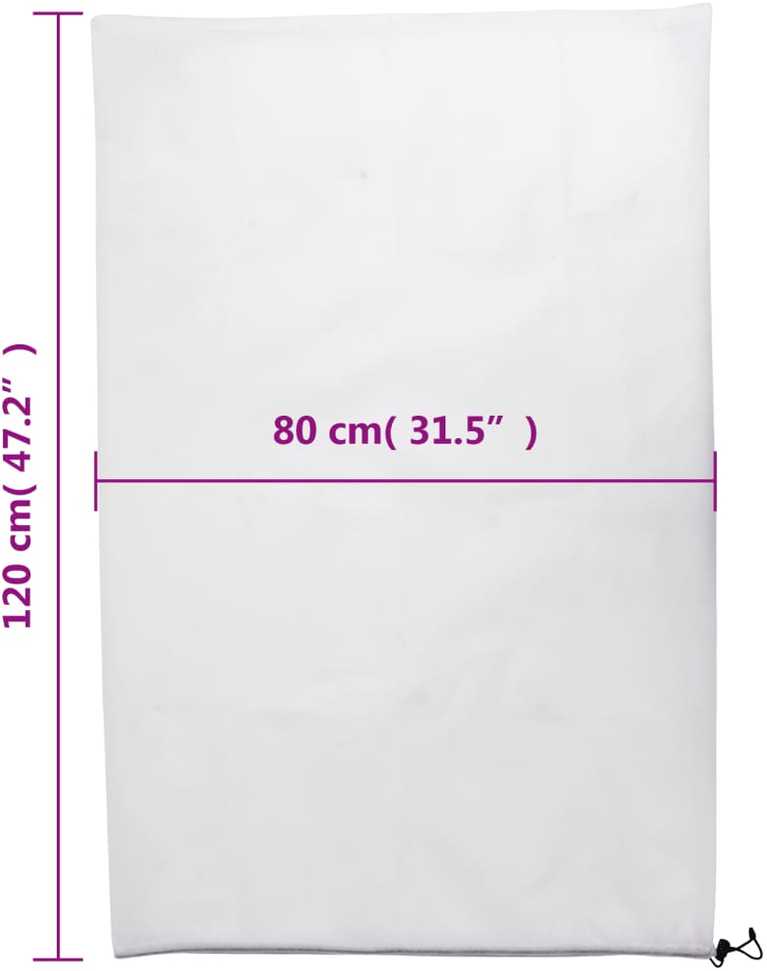 Uždangalai augalams su virvutėmis, 8vnt., 0,8x1,2m, 70g/m²