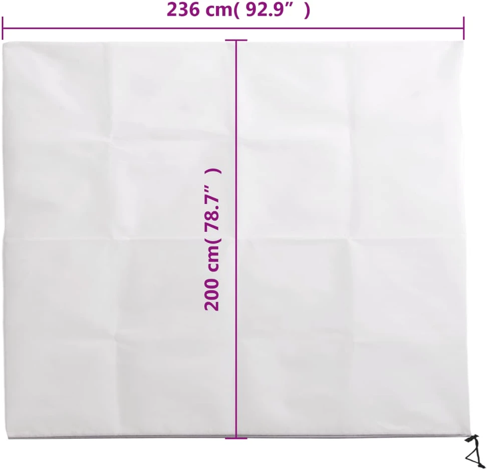 Uždangalas augalams su užtrauktuku, 2,36x2m, 70g/m²