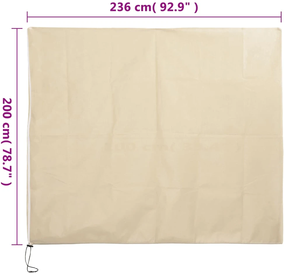 Uždangalas augalams su užtrauktuku, 2,36x2m, 70g/m²