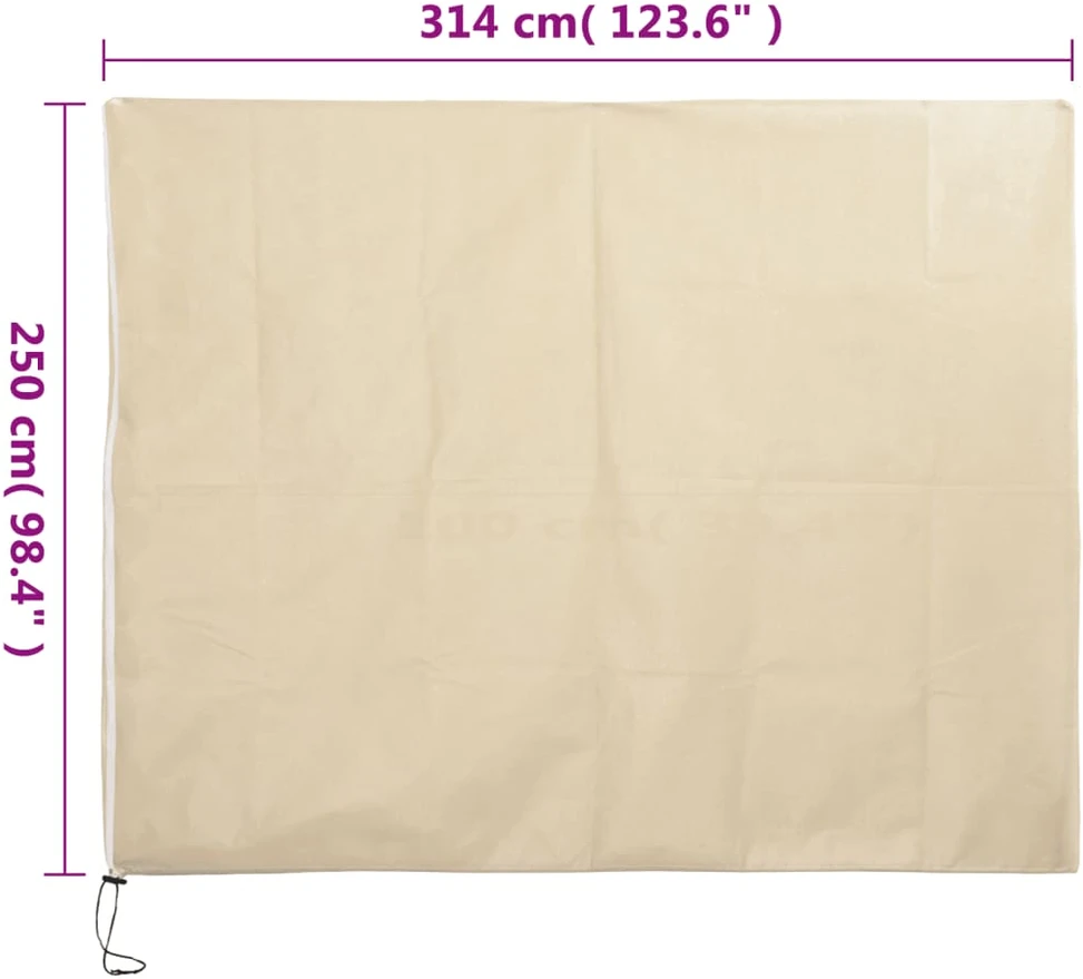 Uždangalas augalams su užtrauktuku, 3,14x2,5m, 70g/m²