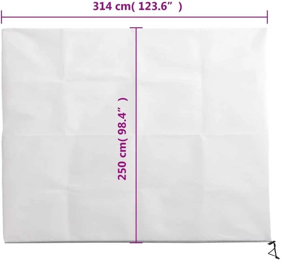 Uždangalas augalams su užtrauktuku, 3,14x2,5m, 70g/m²