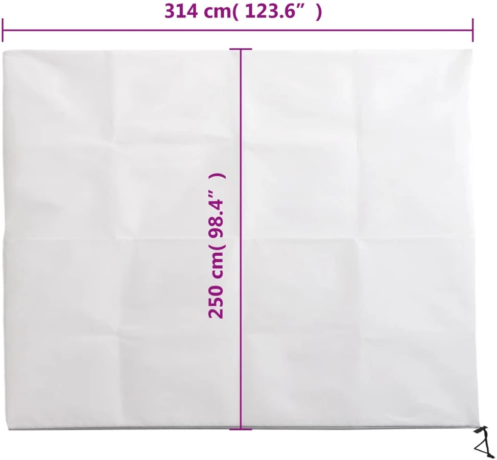 Uždangalas augalams su užtrauktuku, 3,14x2,5m, 70g/m²