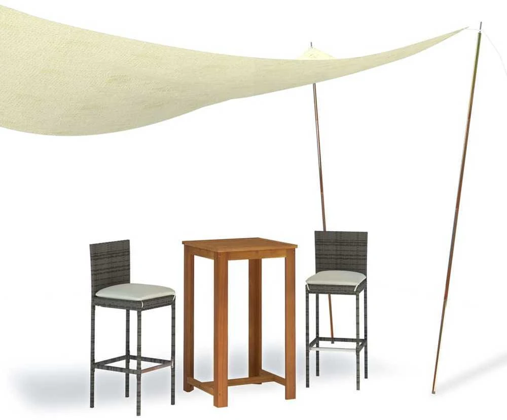 Uždangos nuo saulės stulpai, 2vnt., 250cm, plienas