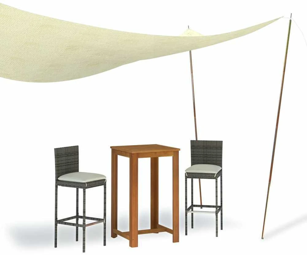 Uždangos nuo saulės stulpai, 2vnt., 250cm, plienas