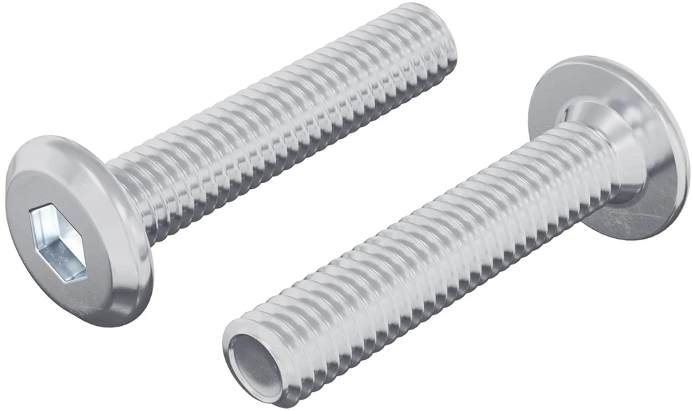 Užrakinimo varžtas 2 vnt. Sidabrinė M6 x 30 mm Plienas