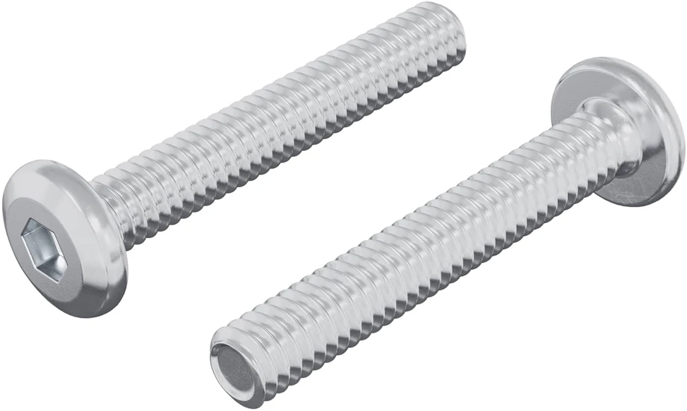 Užrakinimo varžtas 2 vnt. Sidabrinė M6 x 35 mm Plienas