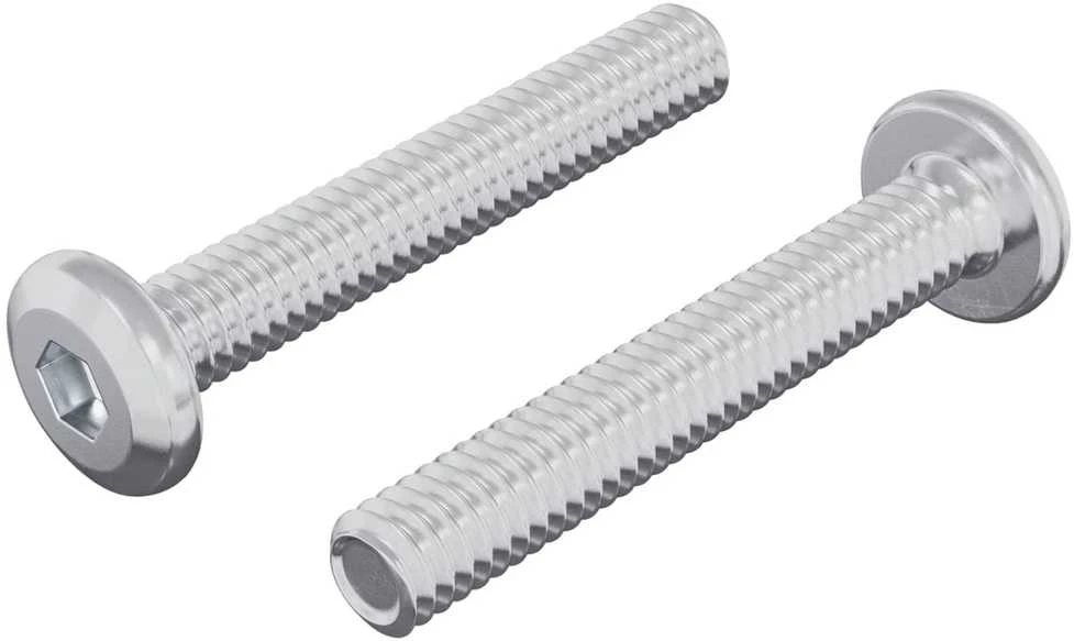 Užrakinimo varžtas 2 vnt. Sidabrinė M6 x 35 mm Plienas