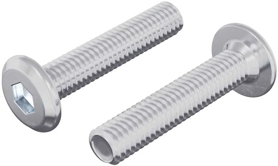 Užrakinimo varžtas 2 vnt. Sidabrinė M6 x 30 mm Plienas
