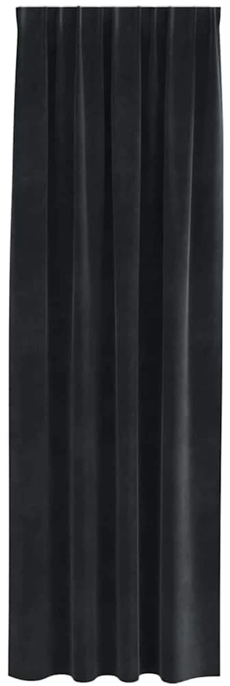Užuolaidos 2 vnt. Juoda 140 x 245 cm Aksomas