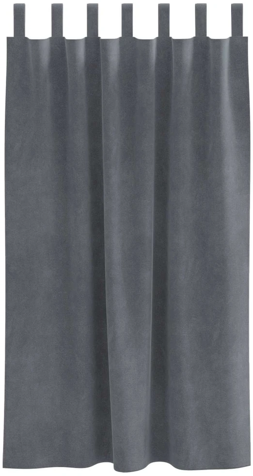 Užuolaidos 2 vnt. Šviesiai pilka 140 x 175 cm Aksomas