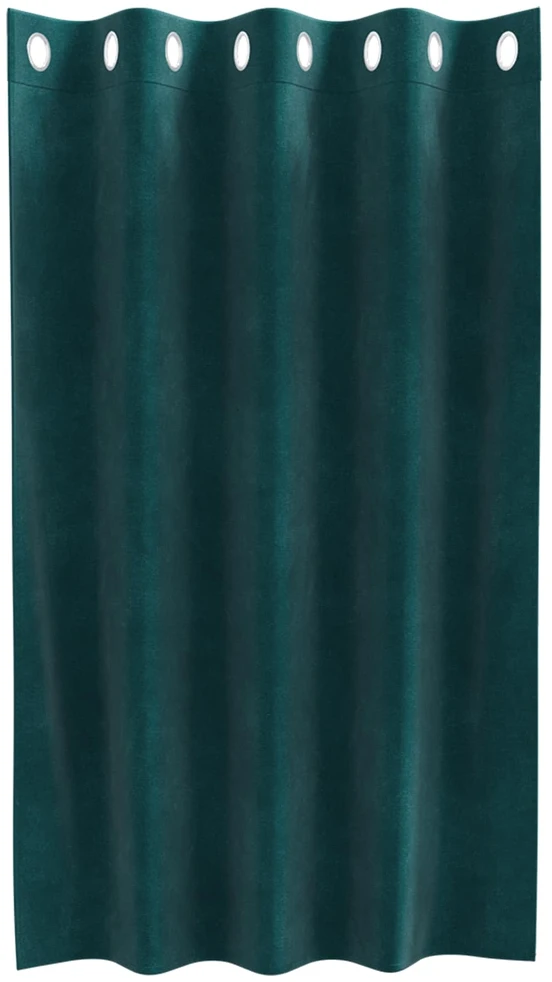 Užuolaidos 2 vnt. Tamsiai žalia 140 x 140 cm Aksomas