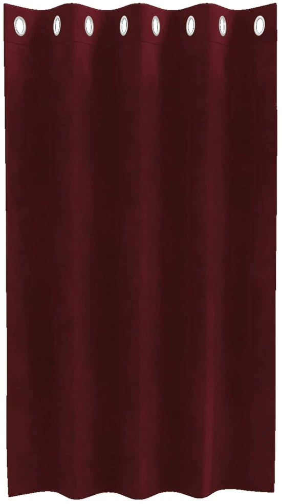 Užuolaidos 2 vnt. Vyno raudona 140 x 140 cm Aksomas