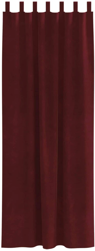 Užuolaidos 2 vnt. Vyno raudona 140 x 245 cm Aksomas