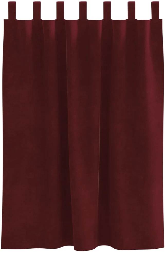 Užuolaidos 2 vnt. Vyno raudona 140 x 140 cm Aksomas