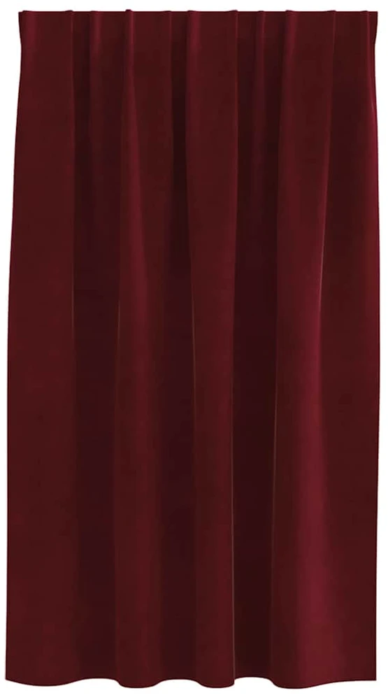 Užuolaidos 2 vnt. Vyno raudona 140 x 140 cm Aksomas