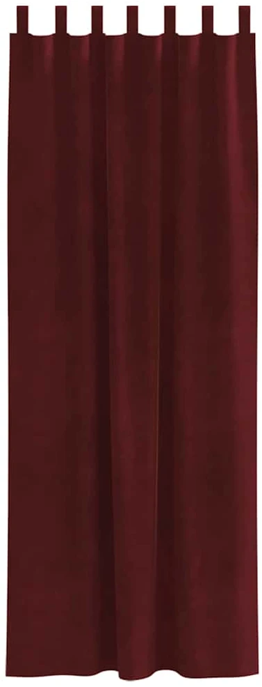 Užuolaidos 2 vnt. Vyno raudona 140 x 260 cm Aksomas
