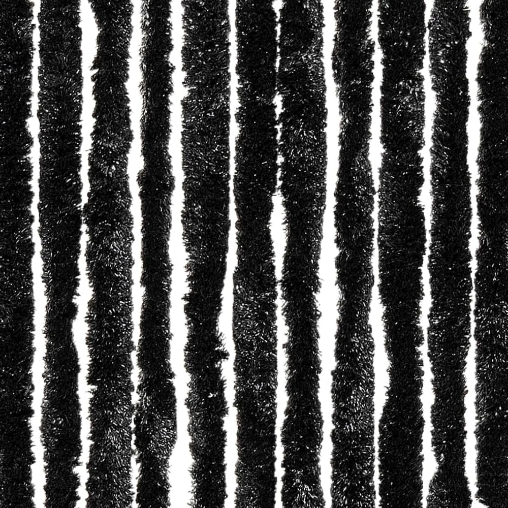 Užuolaida nuo musių, antracito spalvos, 100x230cm, šenilis