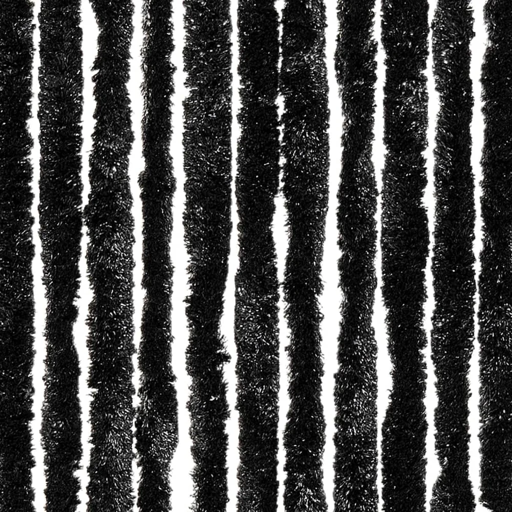 Užuolaida nuo musių, antracito spalvos, 100x200cm, šenilis