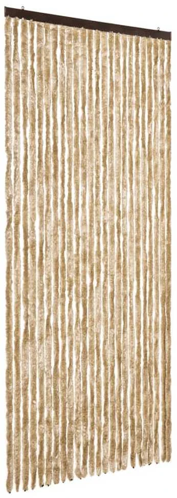 Užuolaida nuo musių, smėlio spalvos, 100x230cm, šenilis