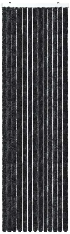 Užuolaida nuo vabzdžių, antracito spalvos, 56x200cm, šenilis