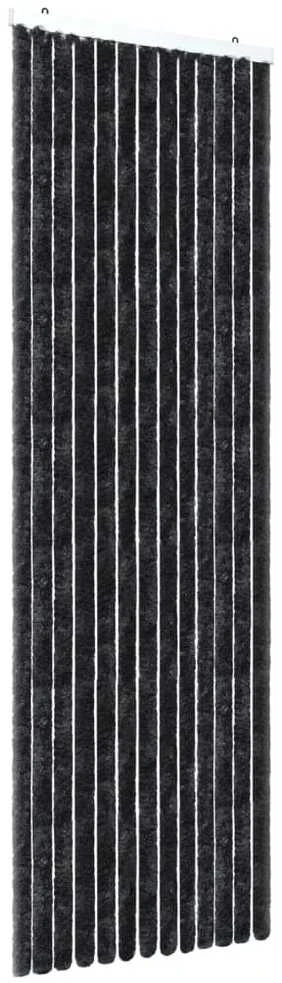 Užuolaida nuo vabzdžių, antracito spalvos, 118x220cm, šenilis
