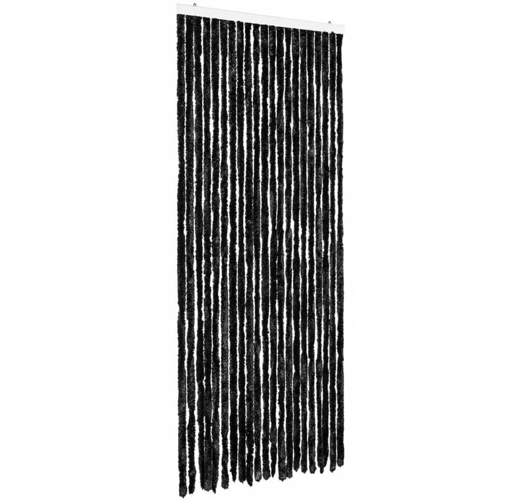 Užuolaida nuo vabzdžių, antracito spalvos, 90x200cm, šenilis