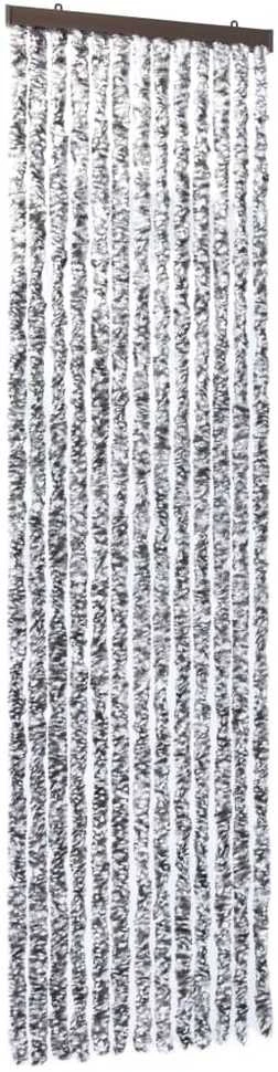 Užuolaida nuo vabzdžių, ruda ir kreminė, 56x185 cm, šenilis