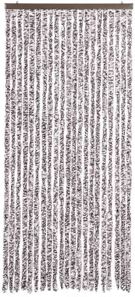 Užuolaida nuo vabzdžių, ruda ir kreminė, 90x220 cm, šenilis