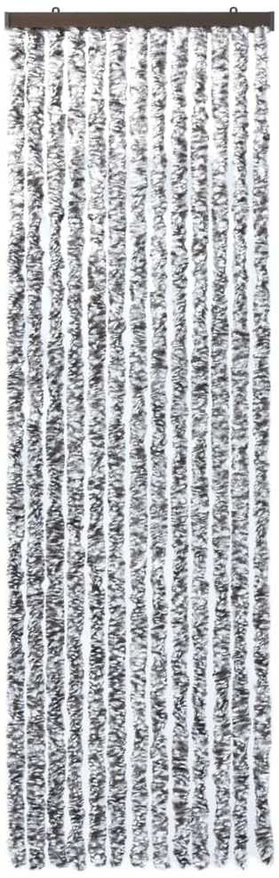 Užuolaida nuo vabzdžių, ruda ir smėlio, 56x200cm, šenilis