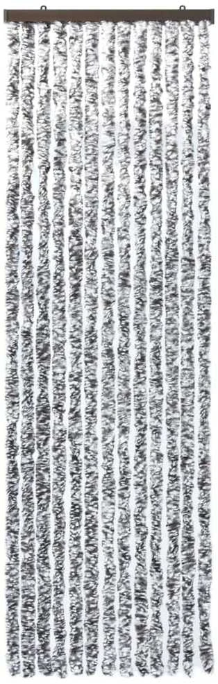 Užuolaida nuo vabzdžių, ruda ir smėlio, 90x200cm, šenilis