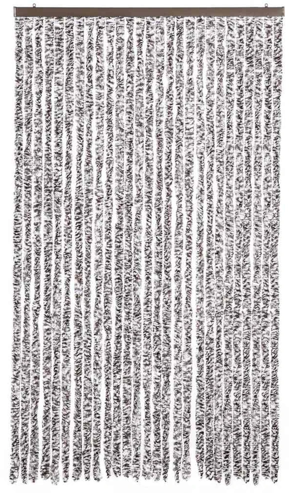 Užuolaida nuo vabzdžių, ruda ir smėlio, 118x220cm, šenilis