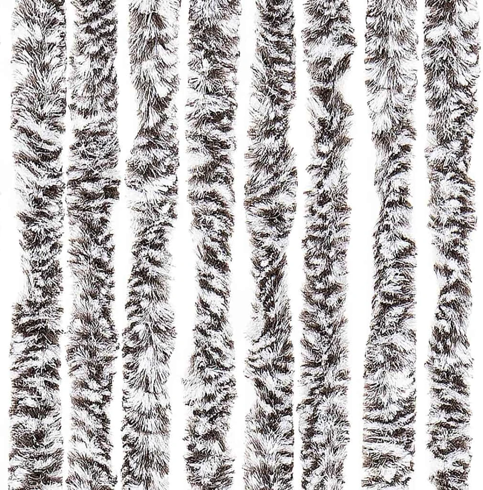 Užuolaida nuo vabzdžių, ruda ir smėlio, 118x220cm, šenilis