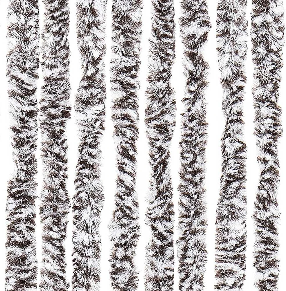 Užuolaida nuo vabzdžių, ruda ir smėlio, 90x200cm, šenilis