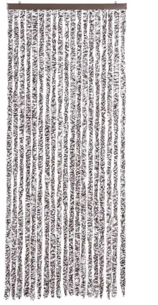 Užuolaida nuo vabzdžių, ruda ir smėlio, 56x200cm, šenilis
